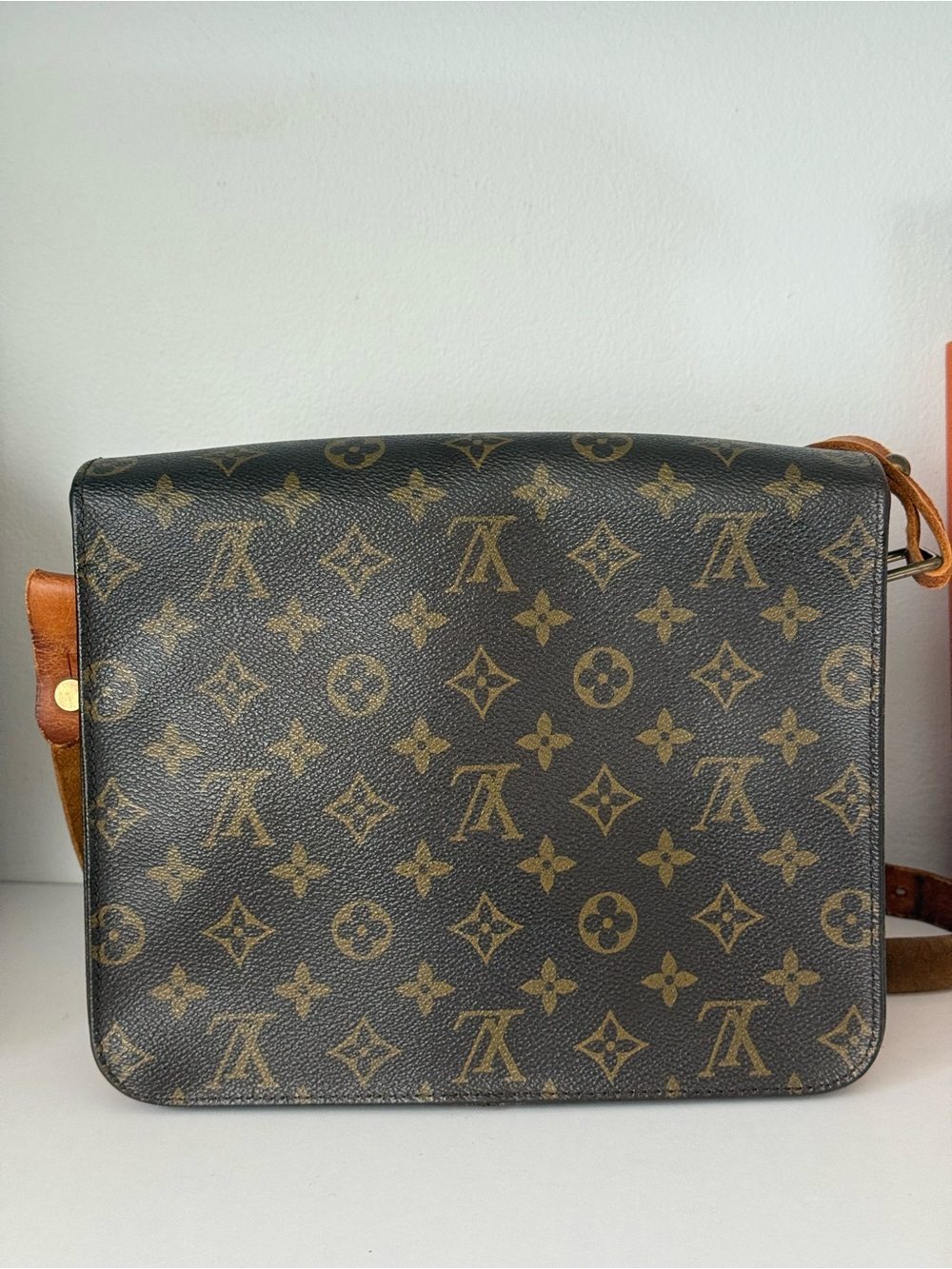 Vintage 🌟 Louis Vuitton Cartouchiere Monogram crossbody bag 💫 1990 - Picture 3 of 17